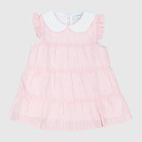 Pink Ruffled Sleeveless Dress - Ourkids - Pompelo