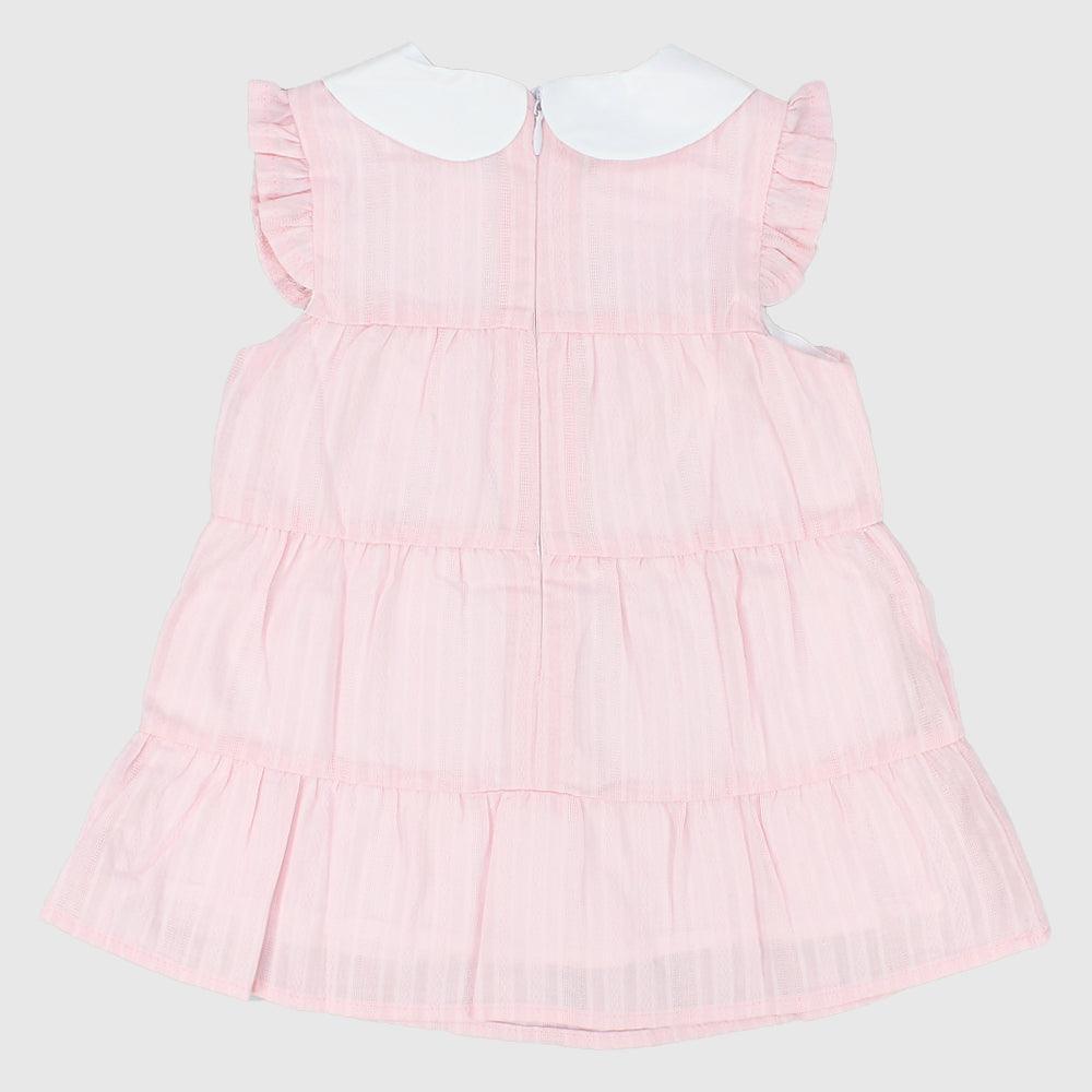 Pink Ruffled Sleeveless Dress - Ourkids - Pompelo