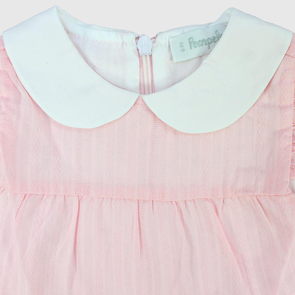 Pink Ruffled Sleeveless Dress - Ourkids - Pompelo