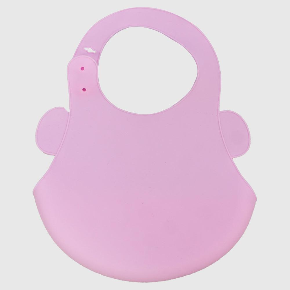 Pink Silicone Bib - Ourkids - Bella Bambino