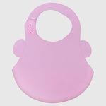 Pink Silicone Bib - Ourkids - Bella Bambino