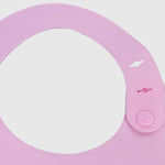 Pink Silicone Bib - Ourkids - Bella Bambino