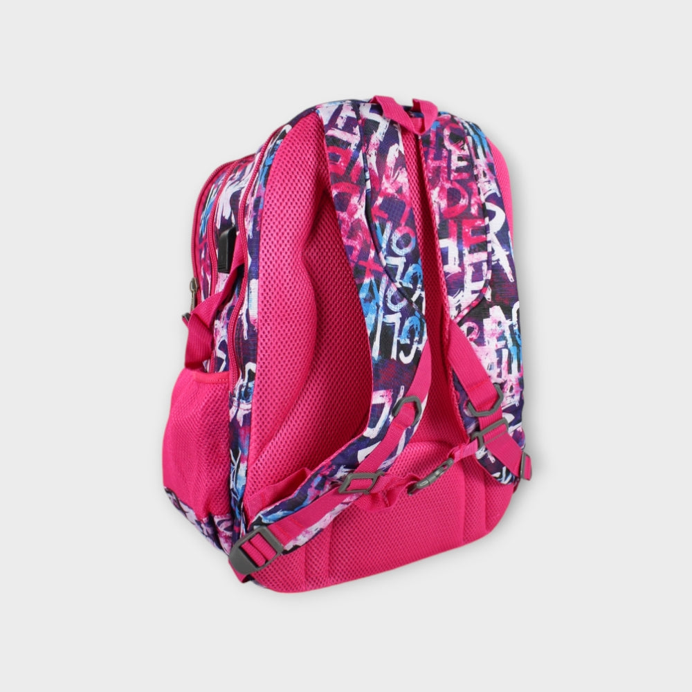 Pinkish 20 Inches Backpack - Ourkids - Golden Bag