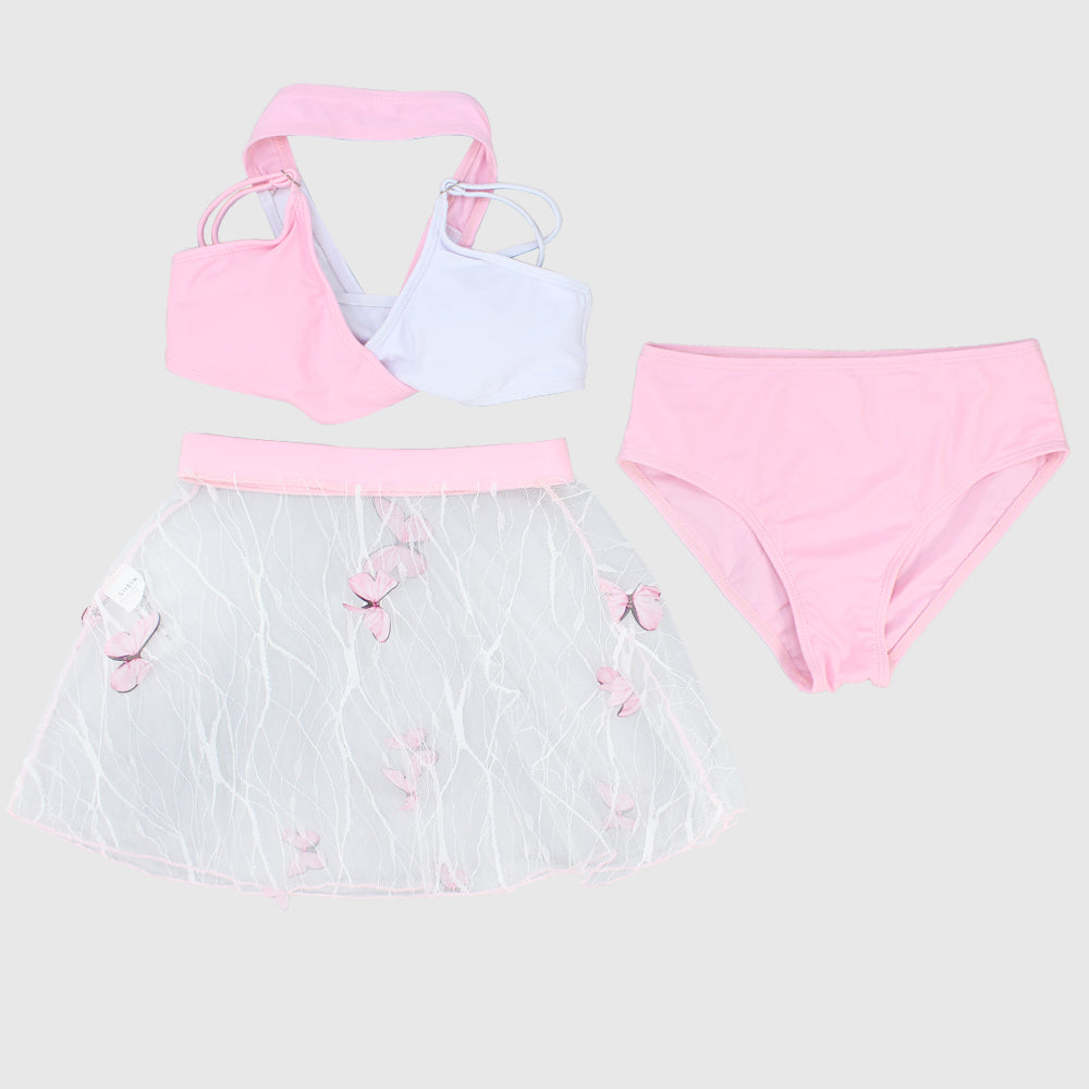 Pinkish Bikini With Skirt - Ourkids - Mini Me