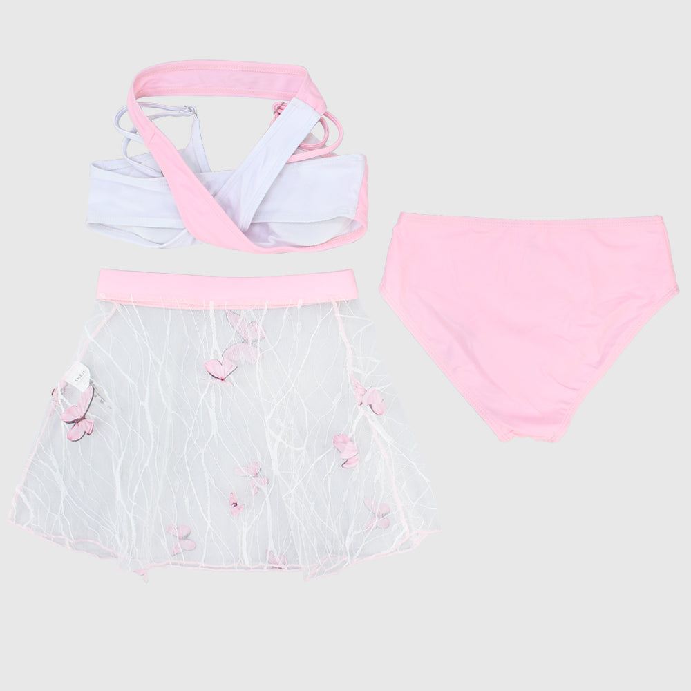 Pinkish Bikini With Skirt - Ourkids - Mini Me