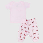 Pinkish Bow Ties Short-Sleeved Pajama - Ourkids - JOKY