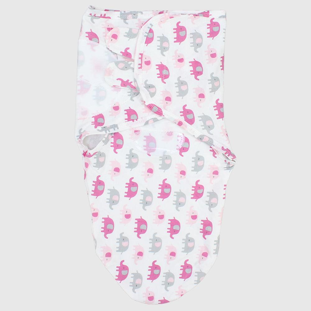 Pinkish Elephants Baby Swaddle - Ourkids - Bella Bambino