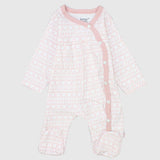 Pinkish Flowery Baby Footie - Ourkids - Junior