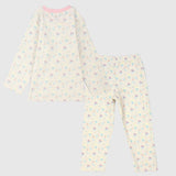 Pinkish Flowery Long-Sleeved Pajama - Ourkids - Al Sayad