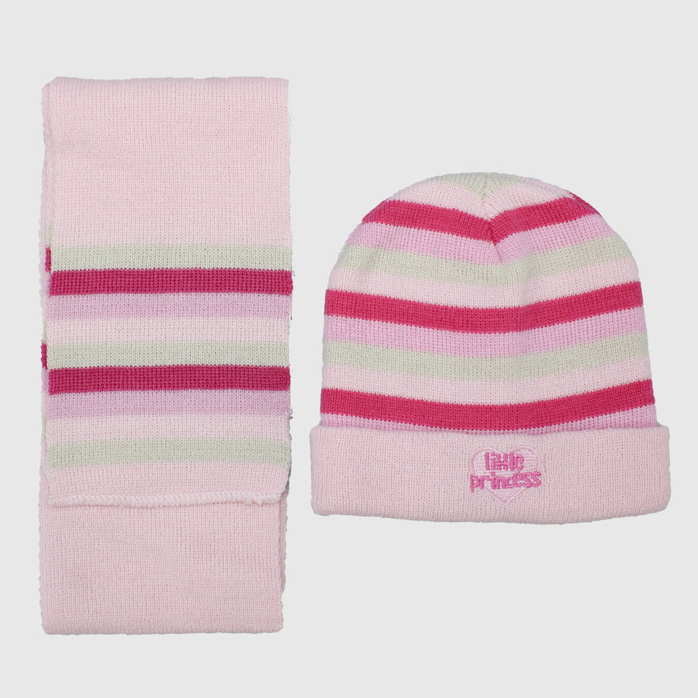 Pinkish Ice Cap & Scarf Set - Ourkids - Bubble Boom