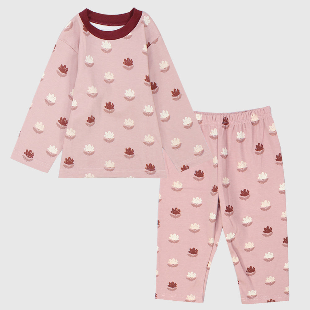 Pinkish Long-Sleeved Pajama - Ourkids - Al Sayad