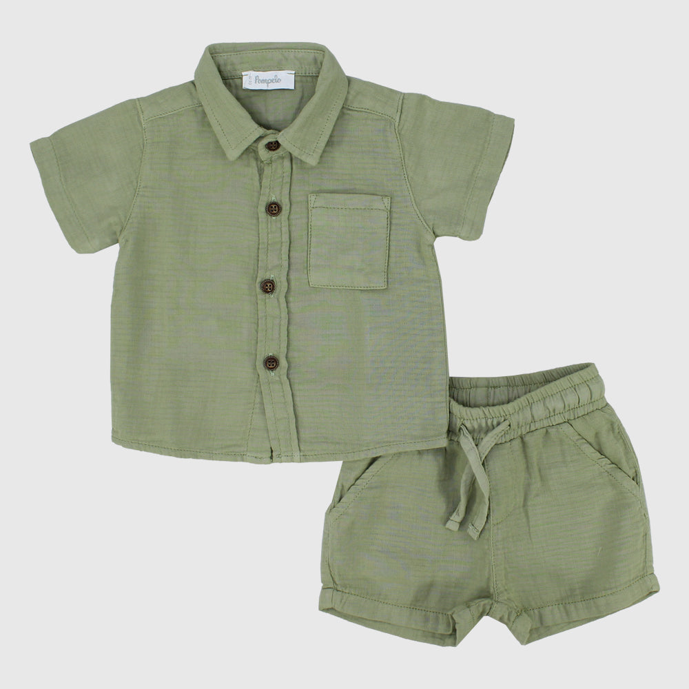 Plain 2-Piece Outfit Set - Ourkids - Pompelo