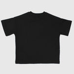 Plain Black Short-Sleeved T-Shirt - Ourkids - Ourkids