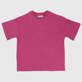 Plain Fuchsia Short-Sleeved T-Shirt - Ourkids - Ourkids