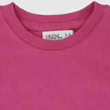 Plain Fuchsia Short-Sleeved T-Shirt - Ourkids - Ourkids