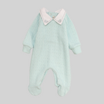 Plain Long-Sleeved Baby Footie - Ourkids - Berceau