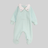 Plain Long-Sleeved Baby Footie - Ourkids - Berceau