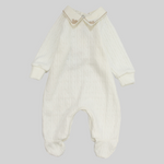 Plain Long-Sleeved Baby Footie - Ourkids - Berceau