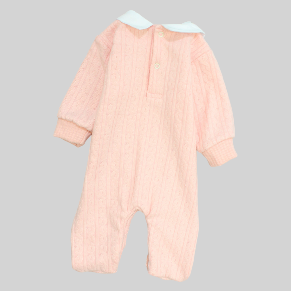 Plain Long-Sleeved Baby Footie - Ourkids - Berceau