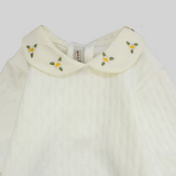 Plain Long-Sleeved Baby Footie - Ourkids - Berceau