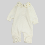 Plain Long-Sleeved Baby Footie - Ourkids - Berceau