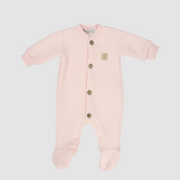 Plain Long-Sleeved Baby Footie - Ourkids - Berceau
