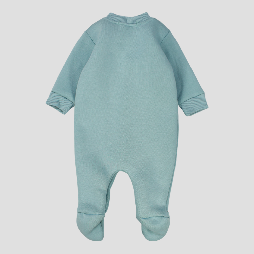 Plain Long-Sleeved Baby Footie - Ourkids - Berceau