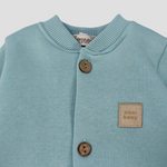 Plain Long-Sleeved Baby Footie - Ourkids - Berceau