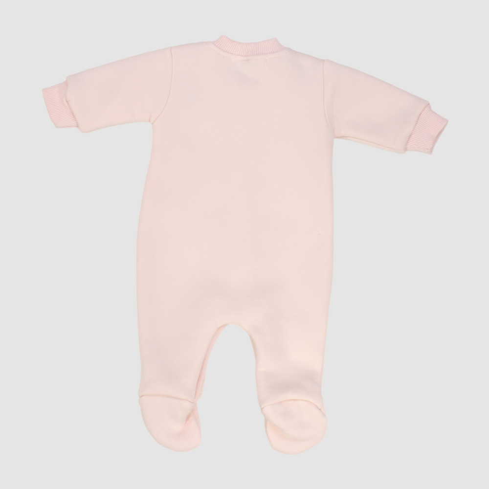 Plain Long-Sleeved Baby Footie - Ourkids - Berceau