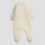 Plain Long-Sleeved Baby Footie - Ourkids - Berceau