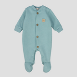 Plain Long-Sleeved Baby Footie - Ourkids - Berceau