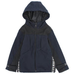 Plain Long-Sleeved Fleeced Hooded Jacket - Ourkids - Solang