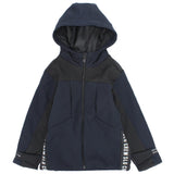 Plain Long-Sleeved Fleeced Hooded Jacket - Ourkids - Solang