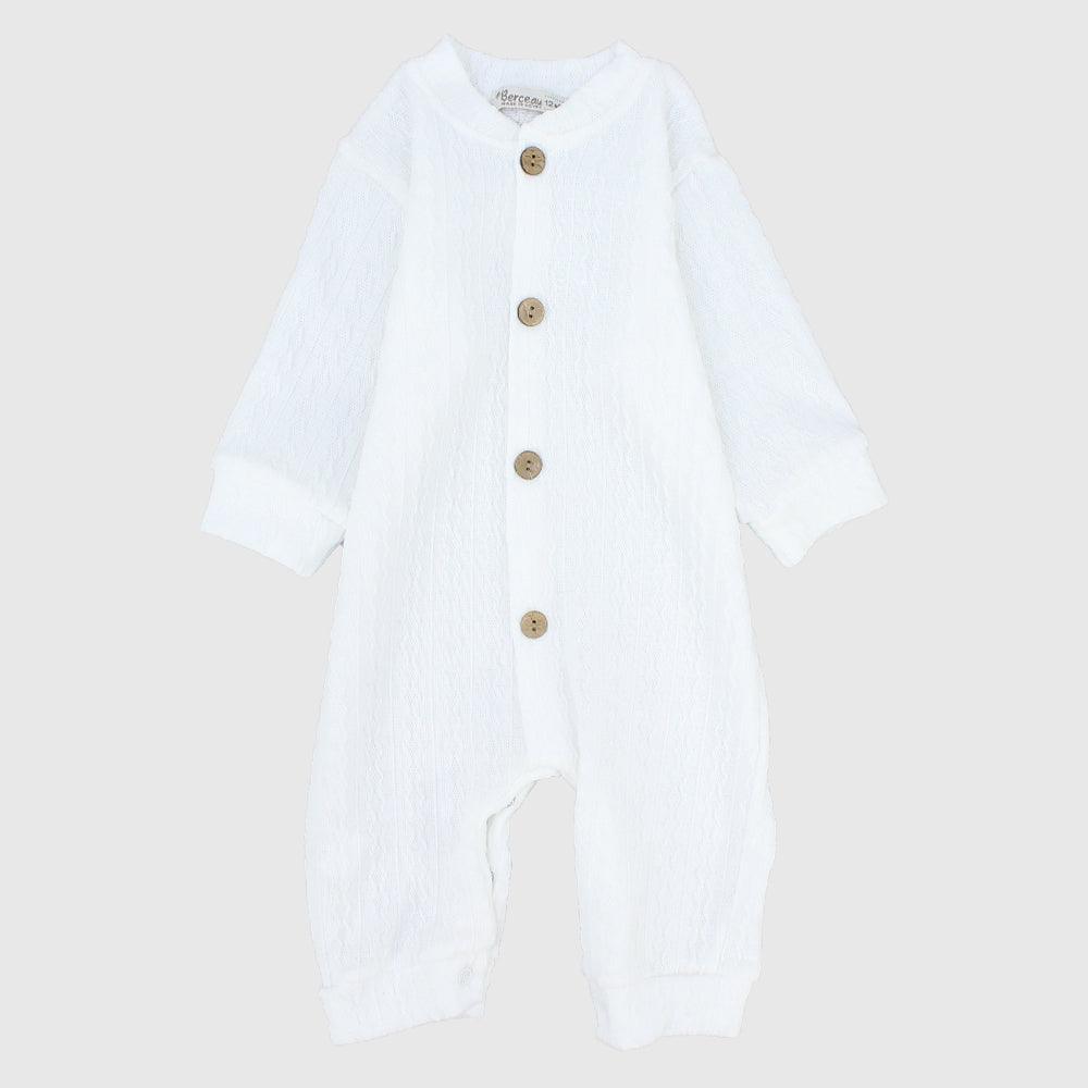 Plain Long-Sleeved Footless Onesie - Ourkids - Berceau