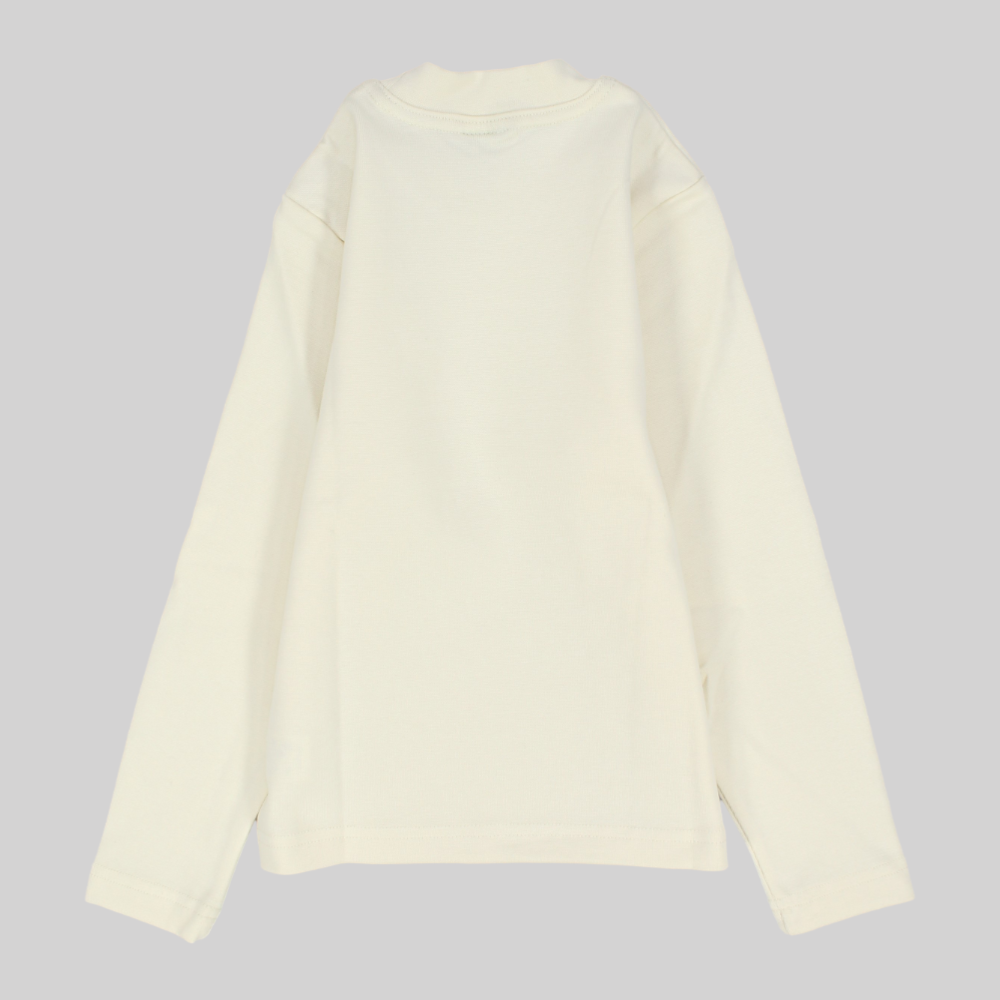 Plain Long-Sleeved Half-Collar T-Shirt - Ourkids - Morenella