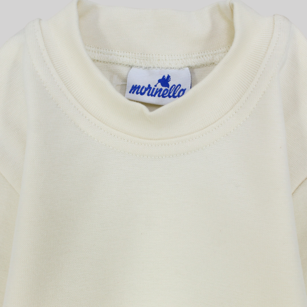 Plain Long-Sleeved Half-Collar T-Shirt - Ourkids - Morenella