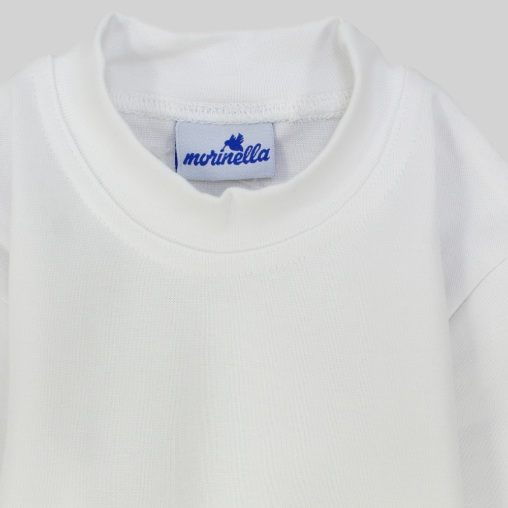 Plain Long-Sleeved Half-Collar T-Shirt - Ourkids - Morenella