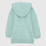 Plain Long-Sleeved Hooded Knit Jacket - Ourkids - Quokka