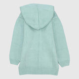 Plain Long-Sleeved Hooded Knit Jacket - Ourkids - Quokka