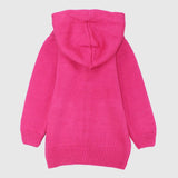 Plain Long-Sleeved Hooded Knit Jacket - Ourkids - Quokka