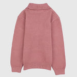 Plain Long-Sleeved Knit High-Collar Pullover - Ourkids - Faf Kids