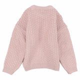 Plain Long-Sleeved Knit Pullover - Ourkids - Pompelo