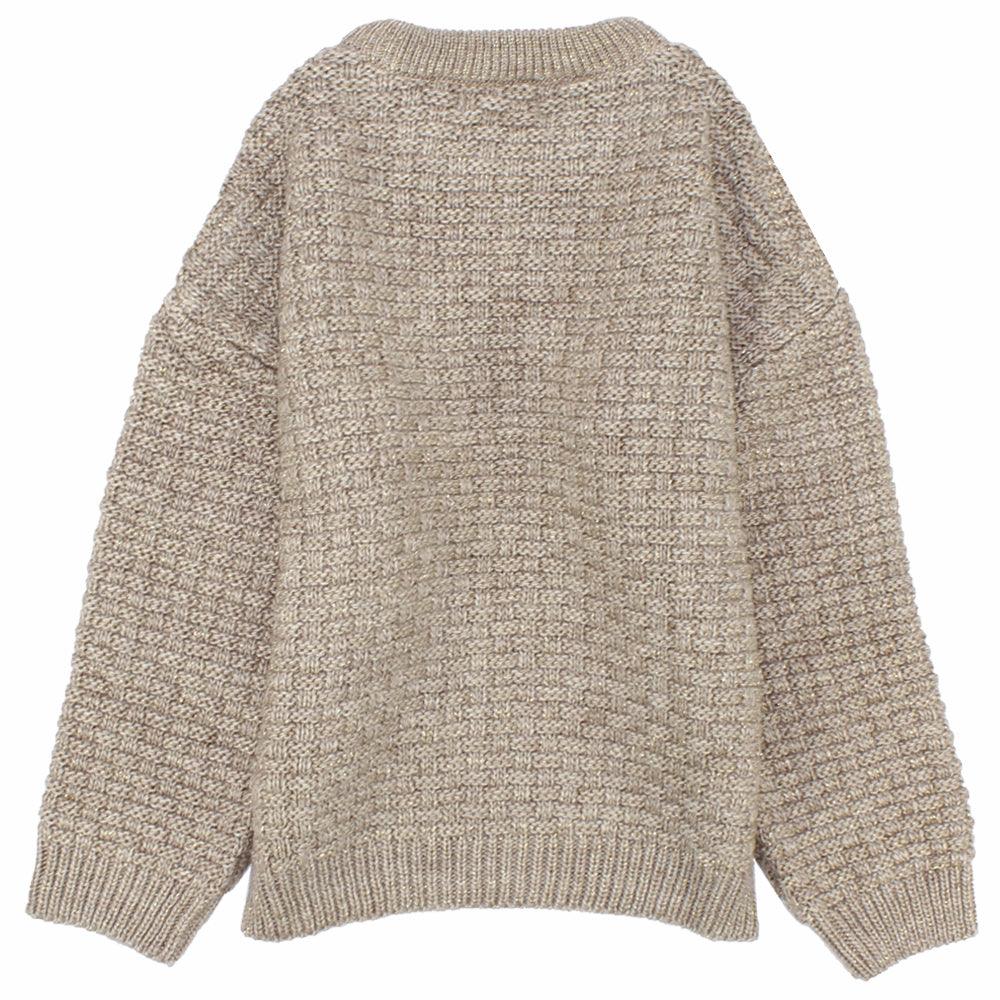 Plain Long-Sleeved Knit Pullover - Ourkids - Pompelo