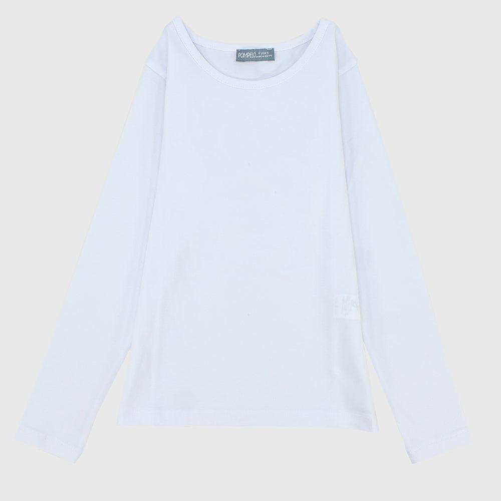 Plain Long-Sleeved T-Shirt - Ourkids - Pompelo