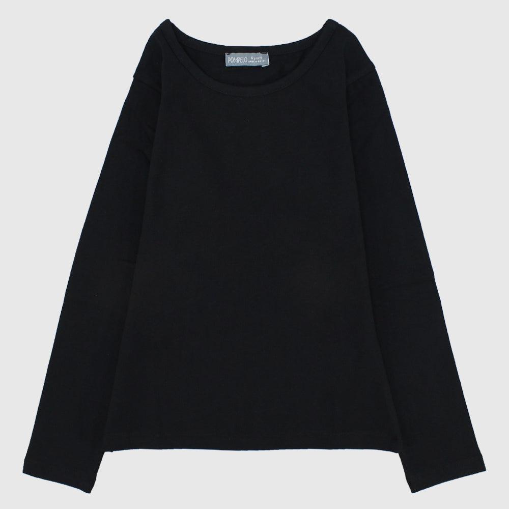 Plain Long-Sleeved T-Shirt - Ourkids - Pompelo