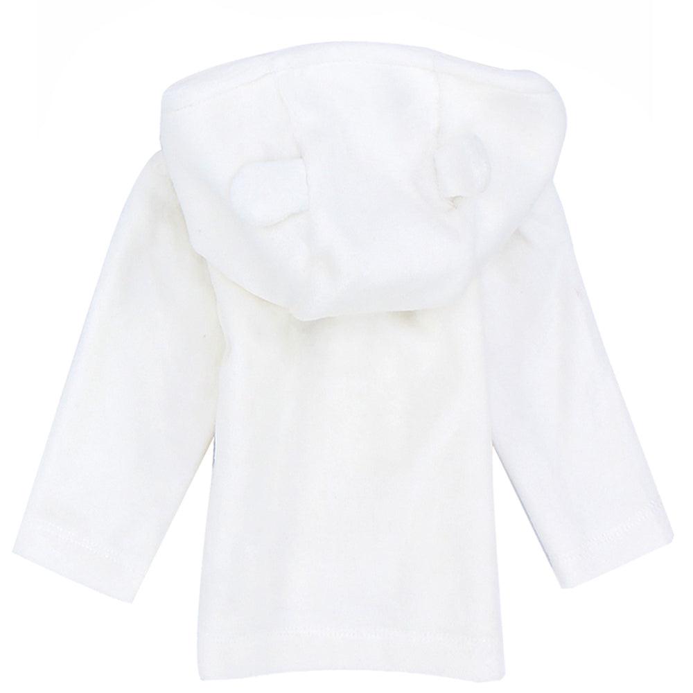 Plain Long-Sleeved Velvet Hooded Pajama - Ourkids - Ourkids