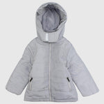 Plain Long-Sleeved Waterproof Hooded Jacket - Ourkids - Pompelo