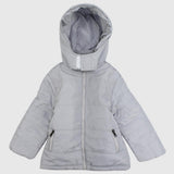 Plain Long-Sleeved Waterproof Hooded Jacket - Ourkids - Pompelo