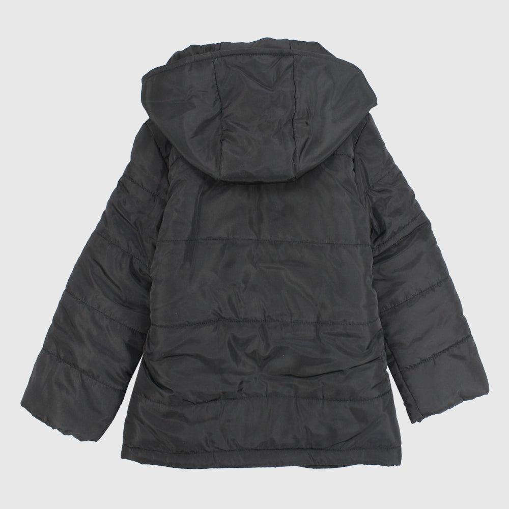 Plain Long-Sleeved Waterproof Hooded Jacket - Ourkids - Pompelo