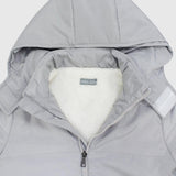 Plain Long-Sleeved Waterproof Hooded Jacket - Ourkids - Pompelo